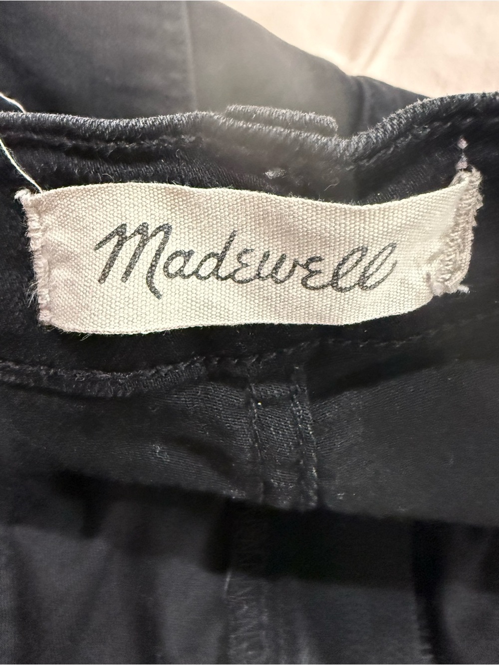 Madewell Roadtripper Black Jeans size 30